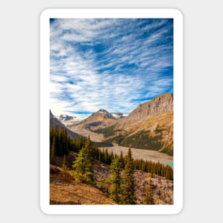 Above Peyto Lake, Alberta Sticker